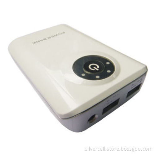 Mobile Phone Dual USB Power Bank with 7,800mAh Capacity